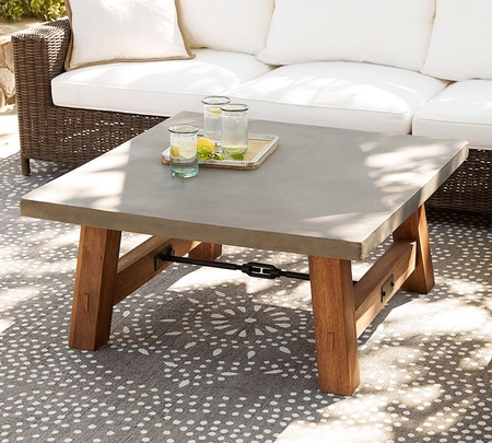 Concrete square coffee clearance table