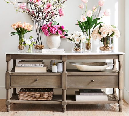 Pottery barn deals sofa table