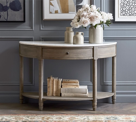 Pottery barn clearance sofa table