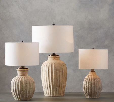 Clay table sales lamp