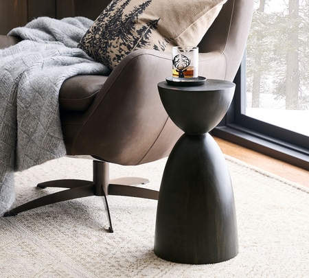 Pottery barn glass online coffee table