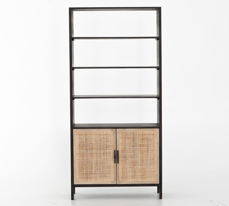 Buy Dolores Cane Bookcase with Doors online Pottery Barn UAE