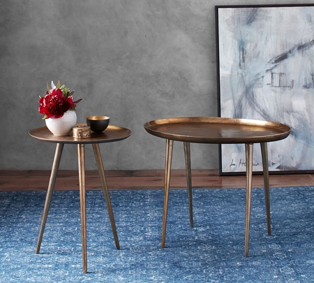 Round coffee and shop end tables
