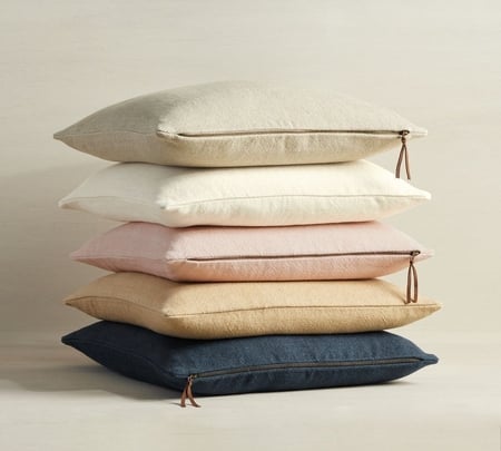 Linen throw sales pillows