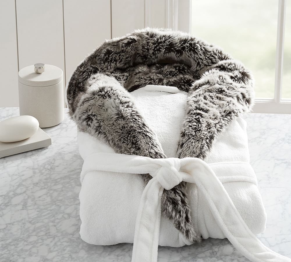 Gray Ombre Faux Fur Robe Extra Large Gray Ombre Prices and Specs