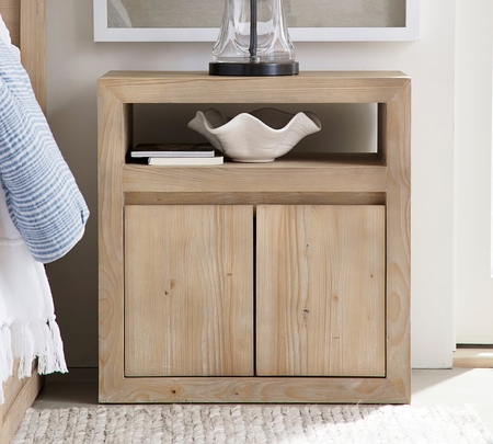 Pottery barn white shop nightstand