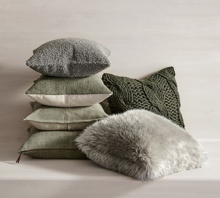 Buy Green Tonal Palette Pillow Collection online Pottery Barn UAE