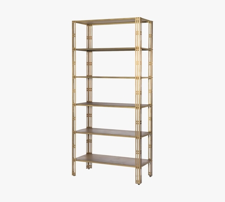 Metal and store glass bookcase
