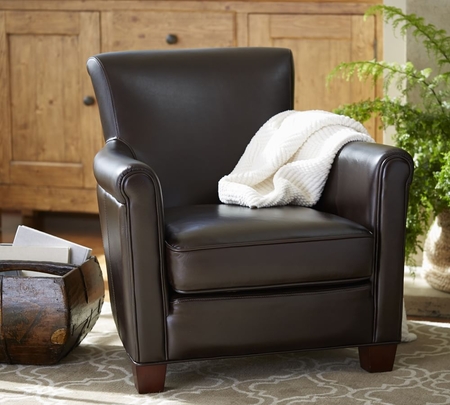 Buy Irving Leather Armchair online in UAE Pottery Barn