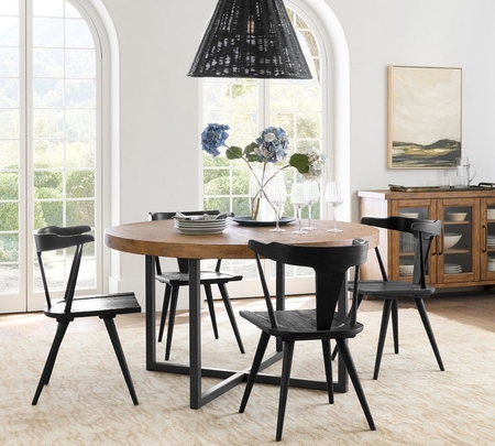 Pottery barn cheap black dining table