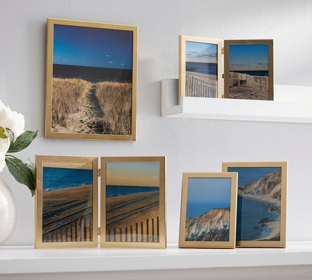 Brass photo store frames
