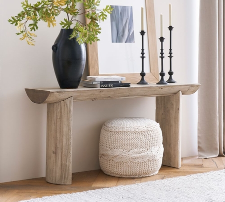 Chunky wood new arrivals console table