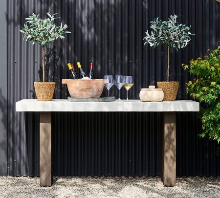 Pottery barn concrete sales table