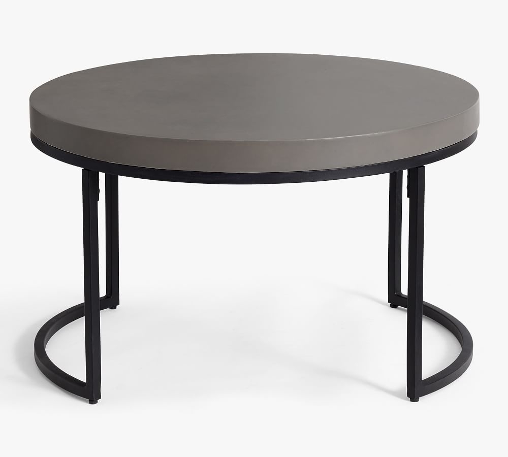 Buy Sloan Concrete Round Nesting Coffee Tables online Pottery Barn UAE