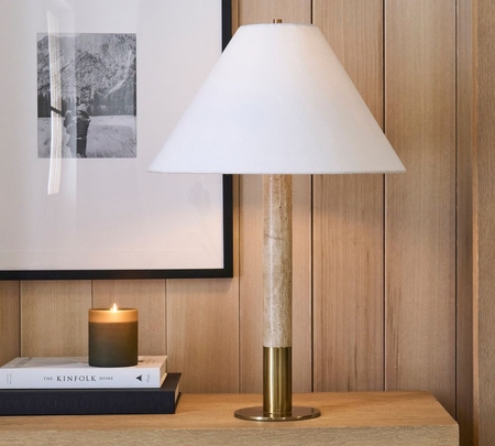 Rustic bedside top table lamps