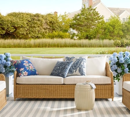 Buy Westport All Weather Wicker Sofa online in UAE Pottery Barn
