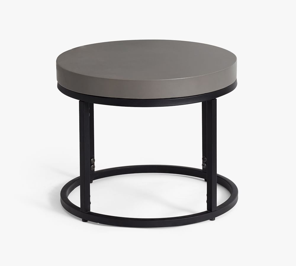 CENSI Concrete Nesting Coffee Table Set of for Living Room 20 Square Mode